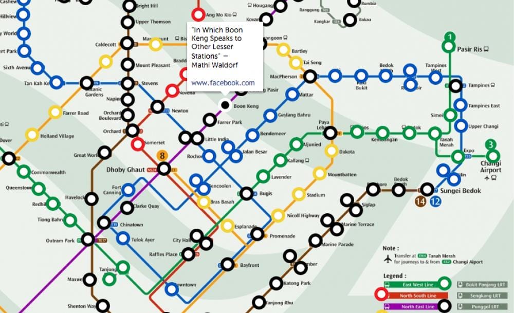 xəritə Sinqapur MRT