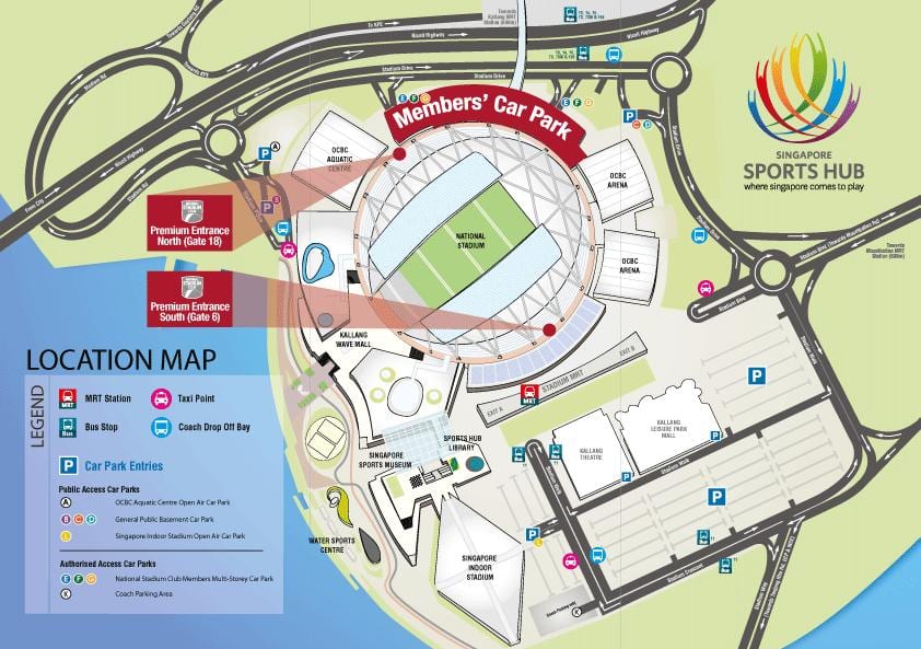stadion metro kartında Sinqapur