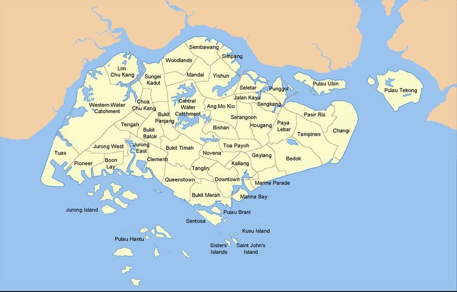 xəritə də Sinqapur
