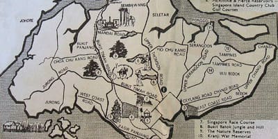 Köhnə xəritə Sinqapur