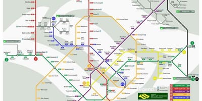Sinqapur xətti metro kartında