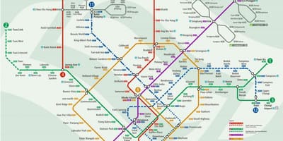 Metro xəritəsi Sinqapur