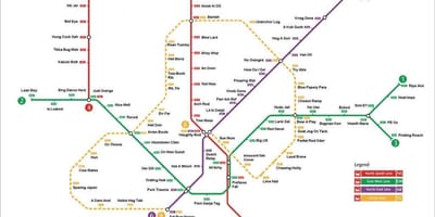 Sinqapur stansiya metro xəritəsi